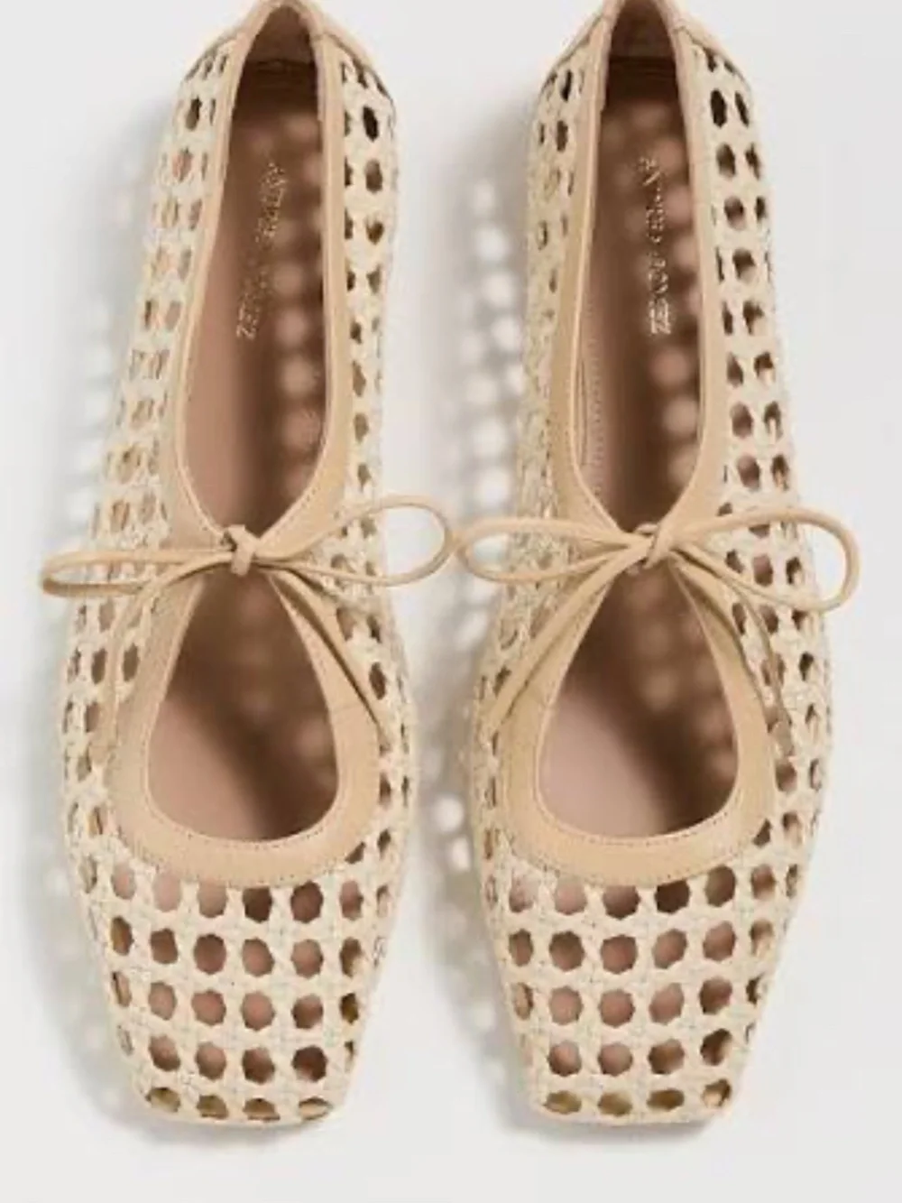 Andrea Gomez Amelia Flats iin Raffia Natural - Size 38.5